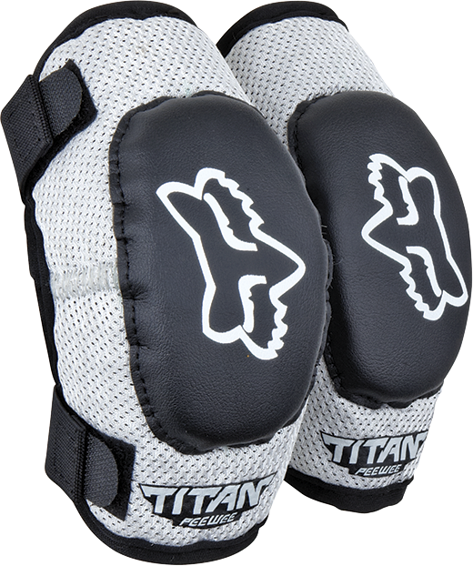 Fox Peewee Titan Elbow Grd - Liquid-Life #Wähle Deine Farbe_Black/Silver