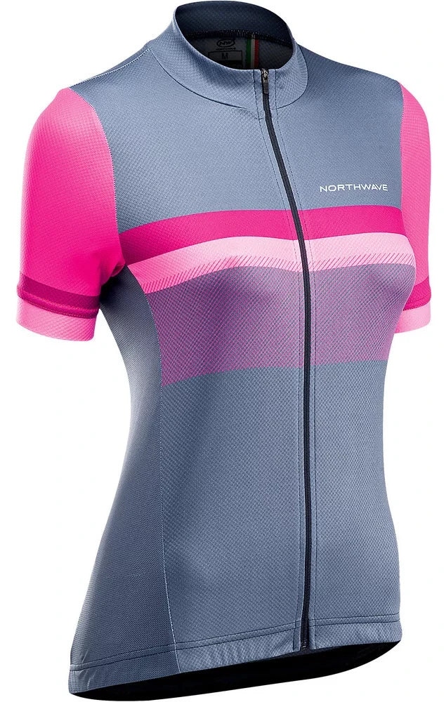 Northwave Origin Woman Jersey Sh Sls - Liquid-Life #Wähle Deine Farbe_Magenta Grey
