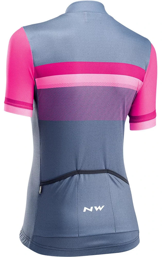 Northwave Origin Woman Jersey Sh Sls - Liquid-Life #Wähle Deine Farbe_Magenta Grey
