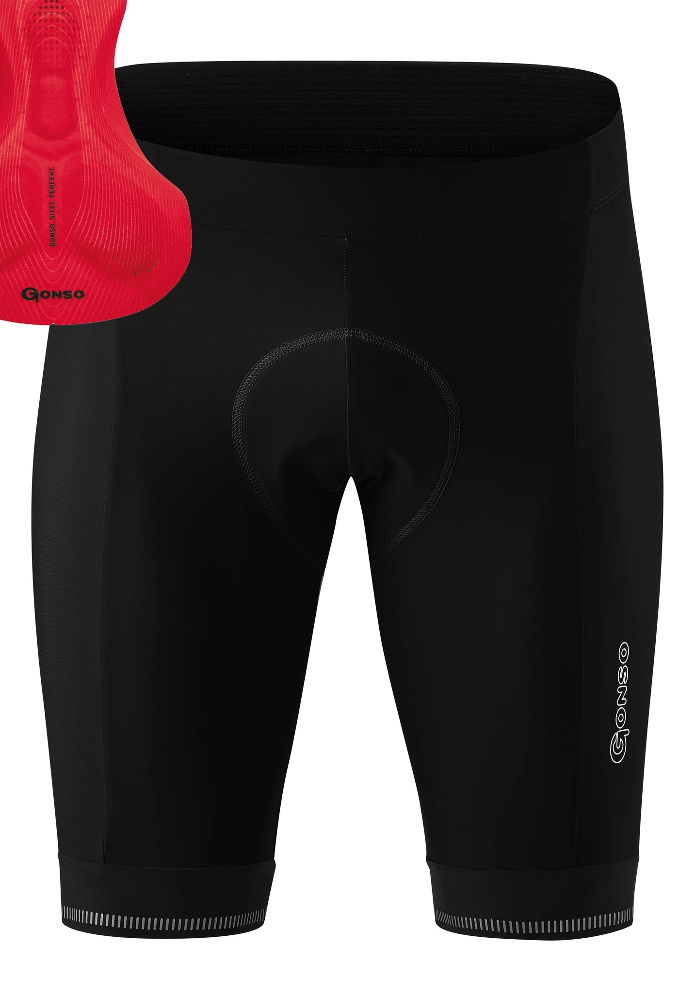 Gonso Radshort SITIVO M - Liquid-Life #Wähle Deine Farbe_black/fire