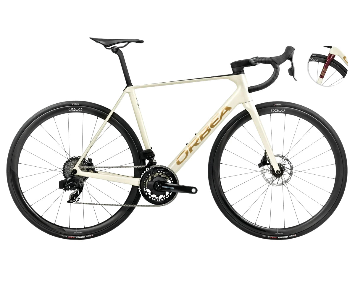 Orbea ORCA M21eTEAM PWR White - Burgundy - Vulcano 2025