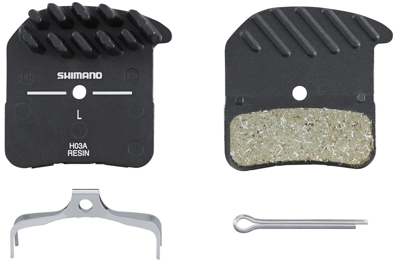 Shimano Scheibenbremsbelag H03A Resin Typ H Kühlrippen - Liquid-Life #Wähle Deine Farbe_Schwarz