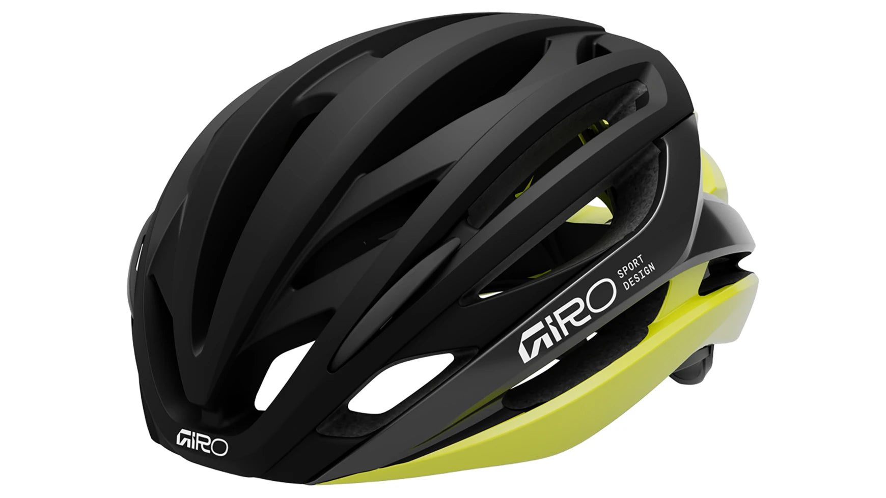 Schwarzer und gelber Fahrradhelm von Giro, geeignet für Radfahrer, sportliches Design für Sicherheit und Komfort.