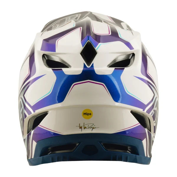 Troy Lee Designs D4 Composite Mips Helm Flared - Liquid-Life #Wähle Deine Farbe_white/indigo
