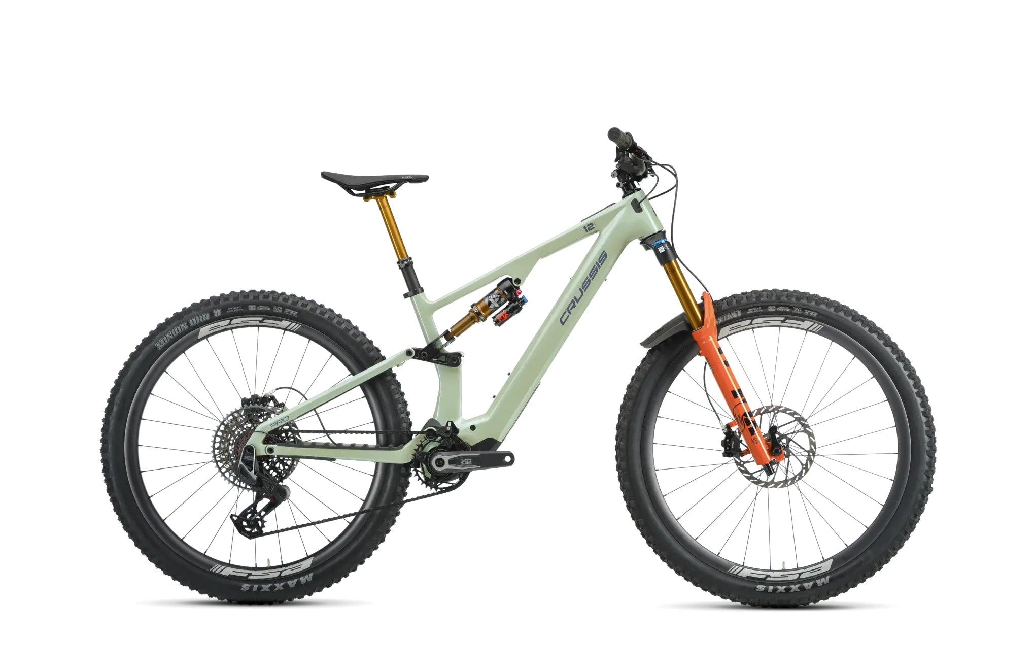 Crussis e-Full 12.11-PRO (800 Wh) silver/green 2026