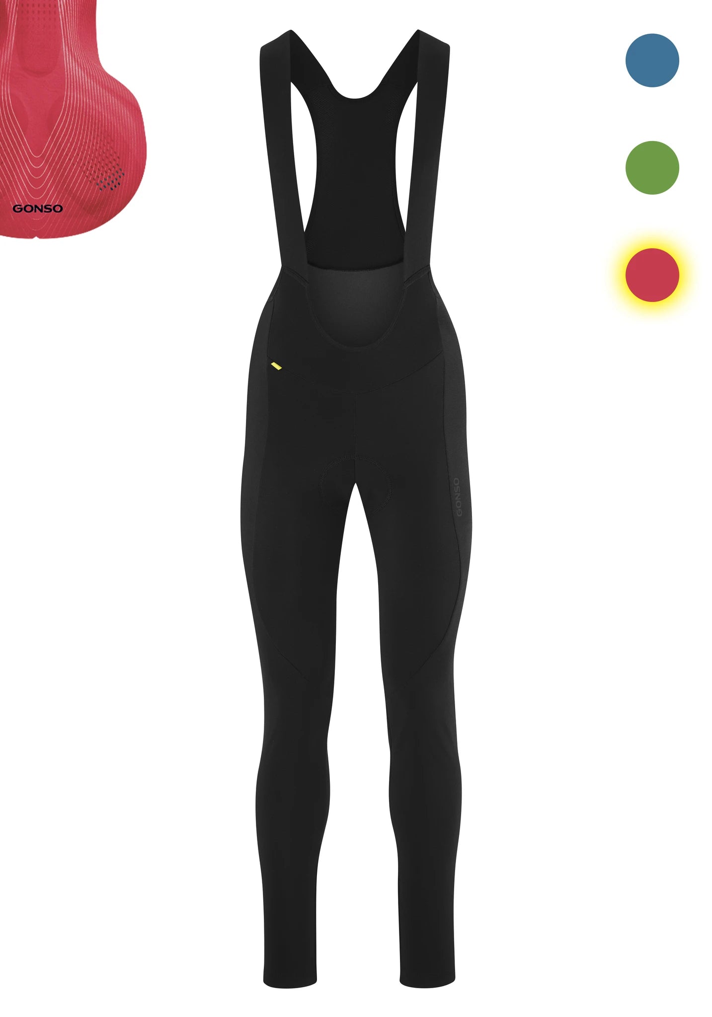 Gonso Damen Radhose-Thermo-bib - Liquid-Life #Wähle Deine Farbe_black / fire