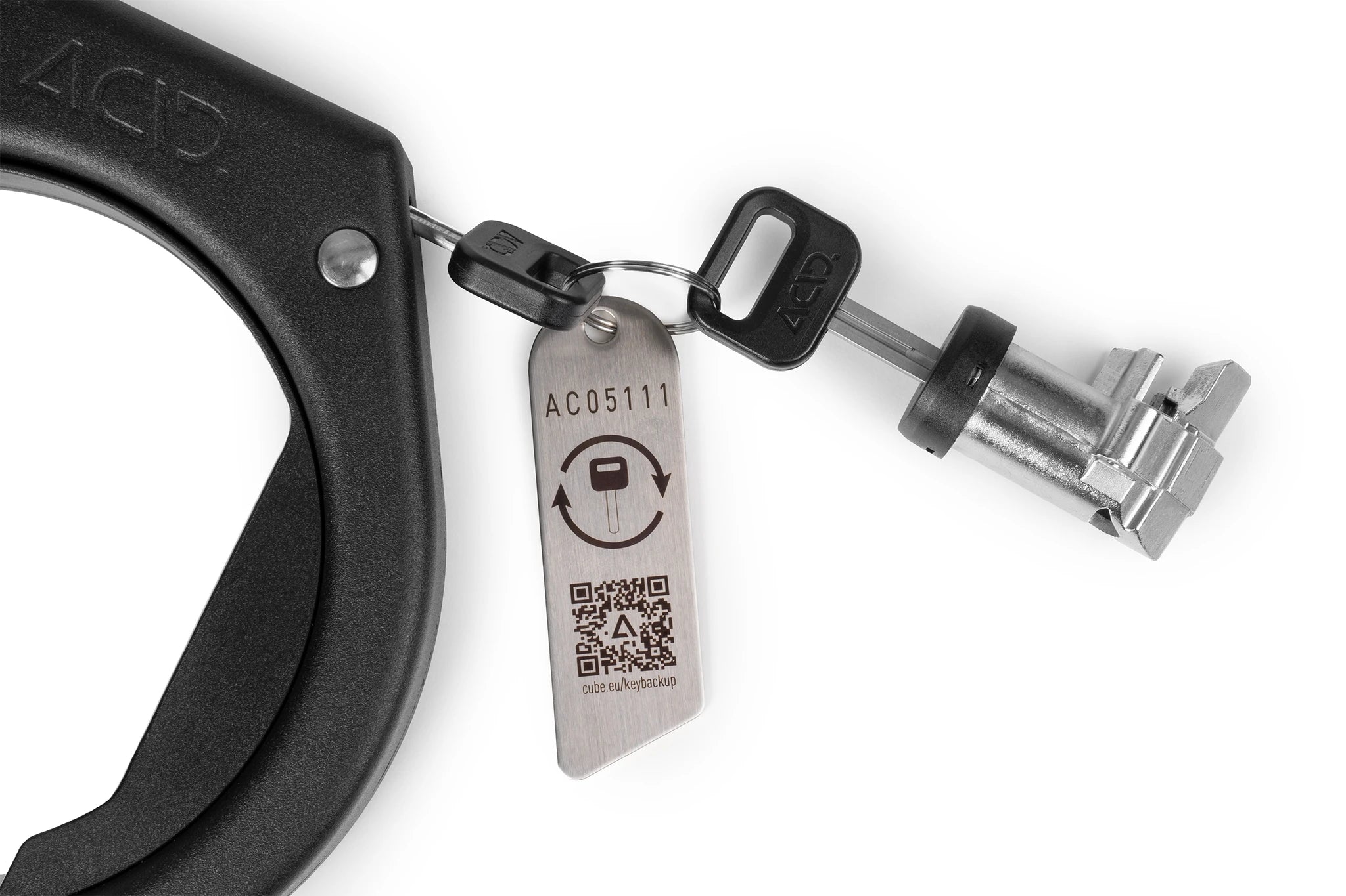 Acid Rahmen- und Akkuschloss-Set LATCH 6078 D - Liquid-Life #Wähle Deine Farbe_schwarz