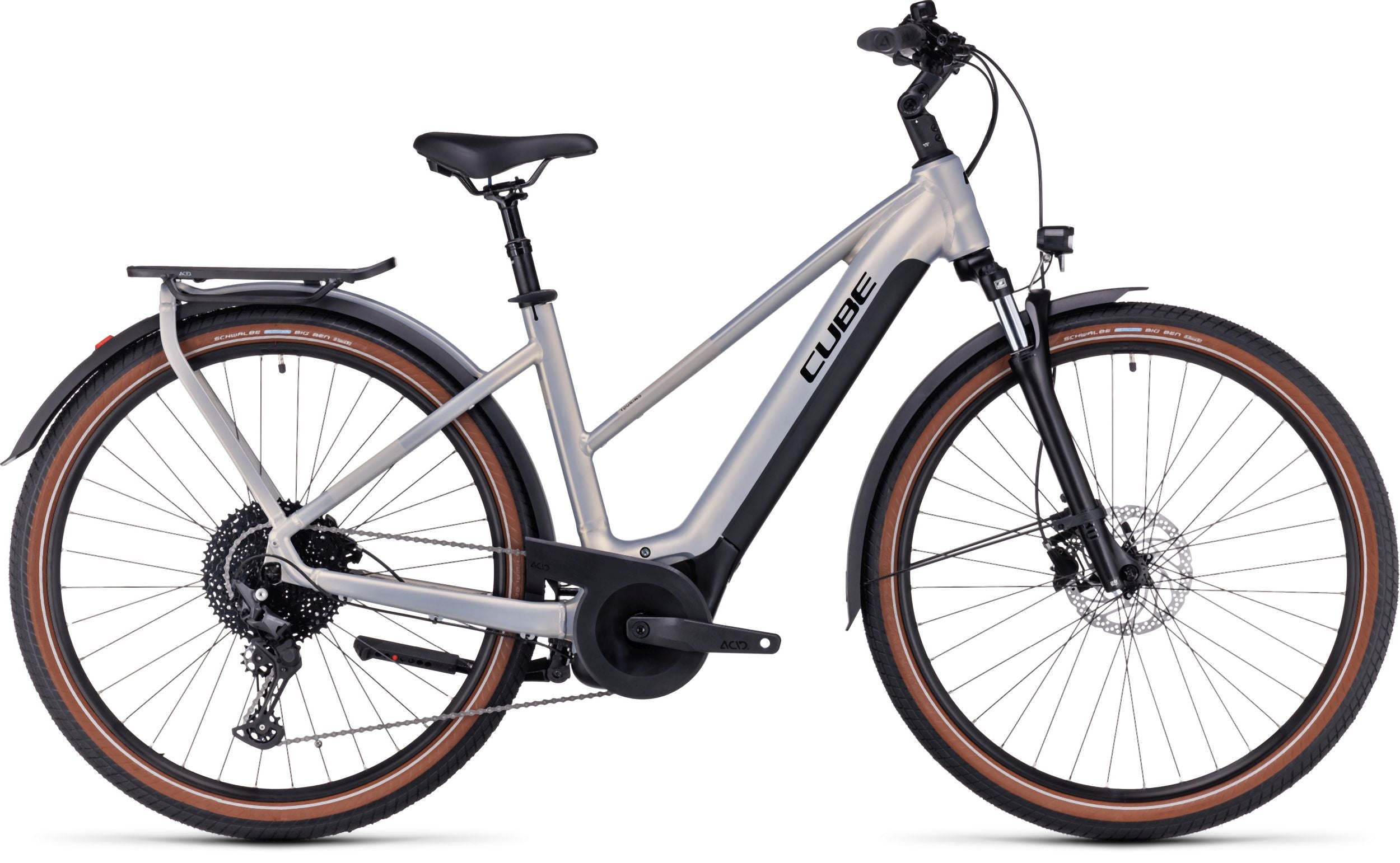 Cube Touring Hybrid Pro 625 pearlysilver´n´black Trapez