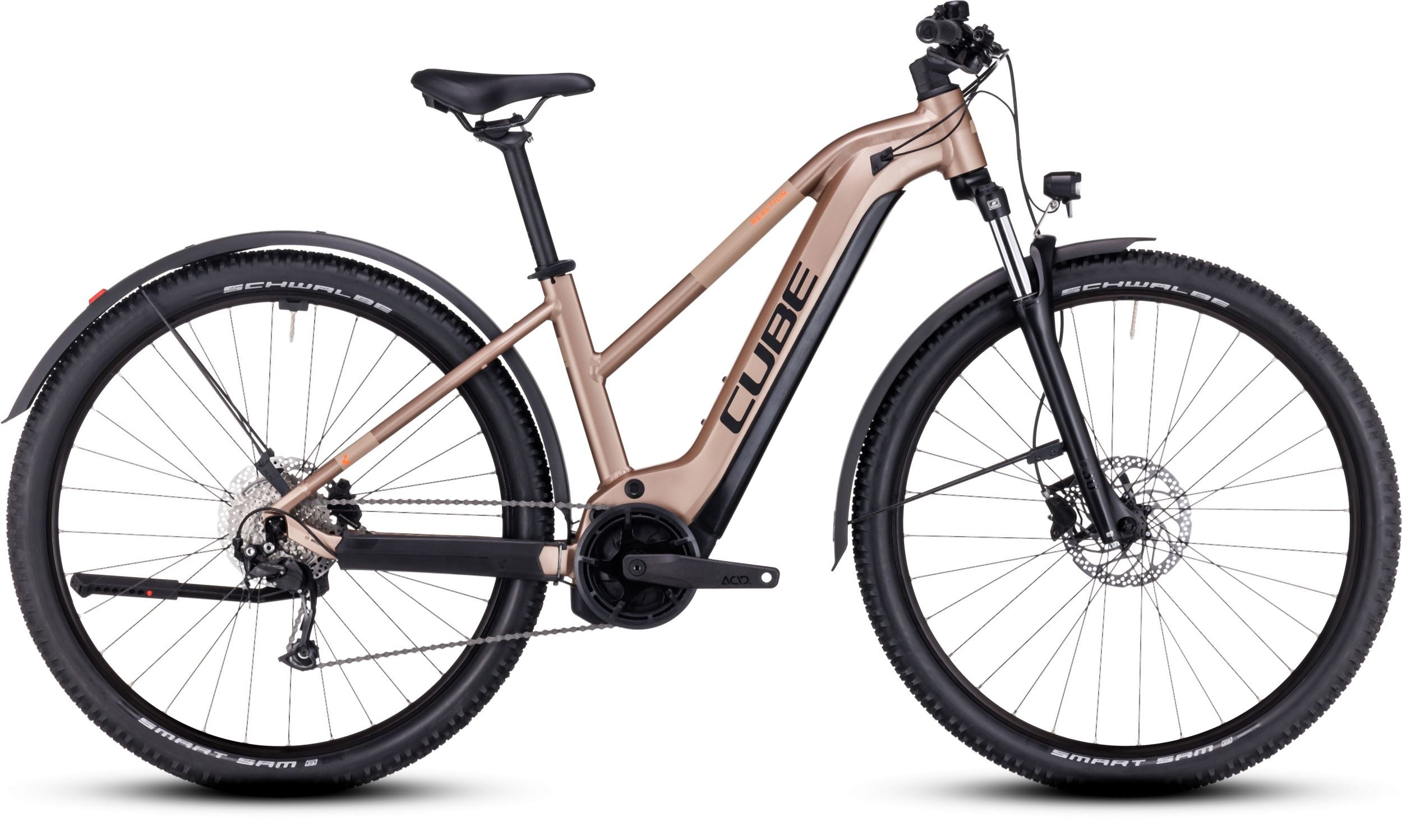 Cube Reaction Hybrid Performance 500 Allroad metallicbrown´n´orange Trapez