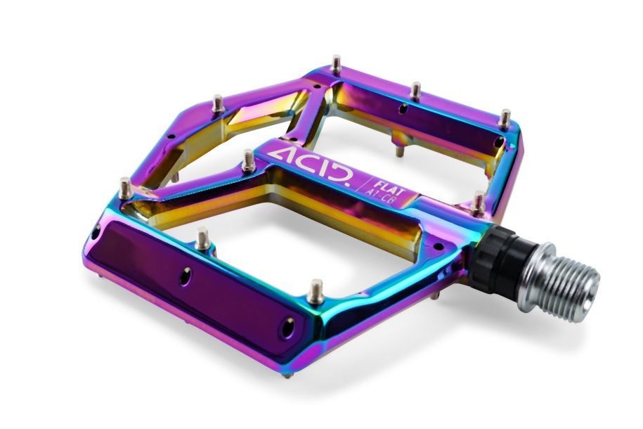 Acid Pedale FLAT A1-CB - Liquid-Life #Wähle Deine Farbe_Oil Slick