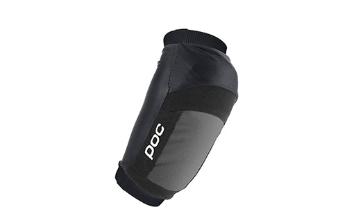 Schwarzer POC Mountainbike-Armprotektor mit elastischem Bündchen, ideal für Radsportler zum Schutz bei Stürzen.