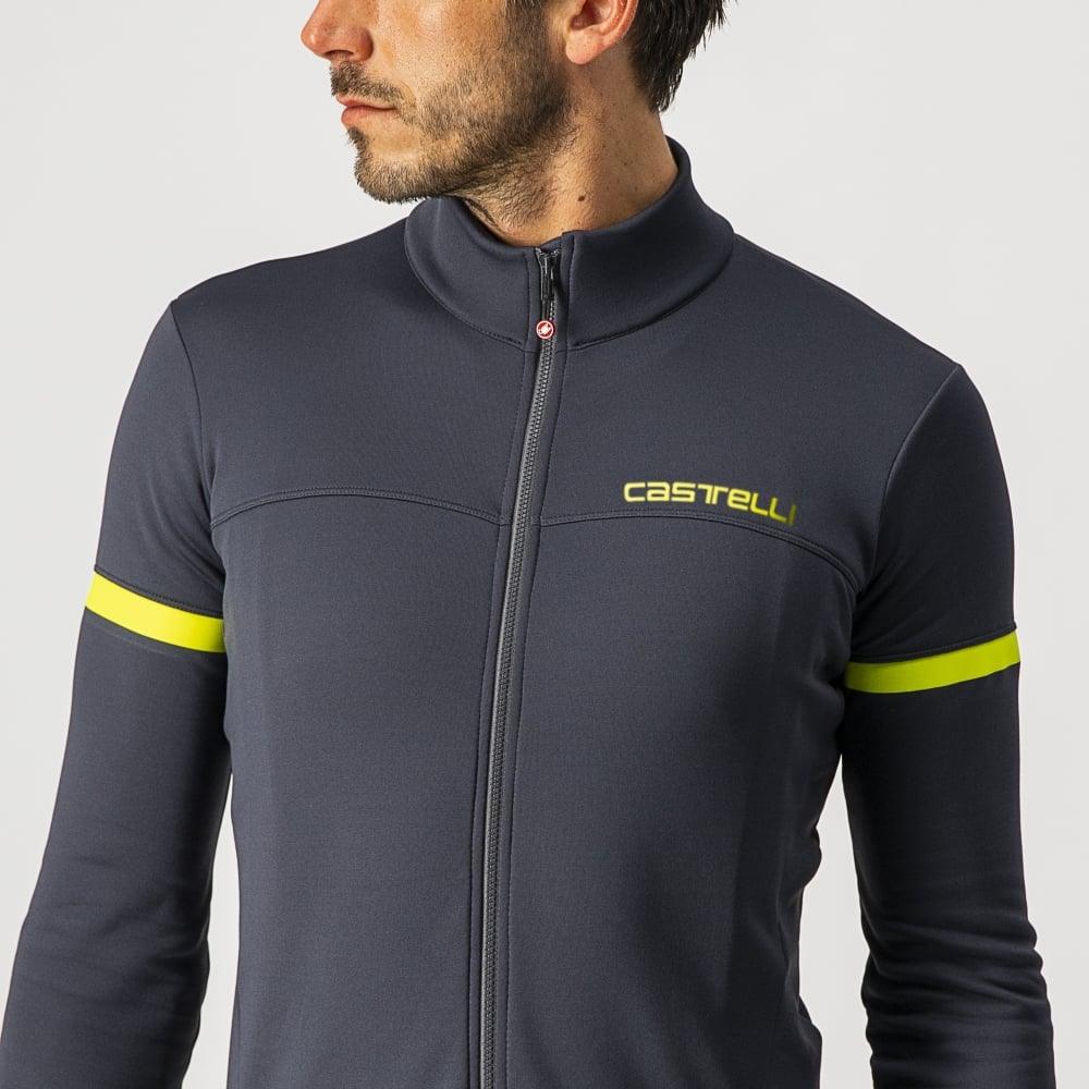 Castelli Fondo 2 Jersey Fz - Liquid-Life #Wähle Deine Farbe_Dark Gray/Yellow Fluo Reflex