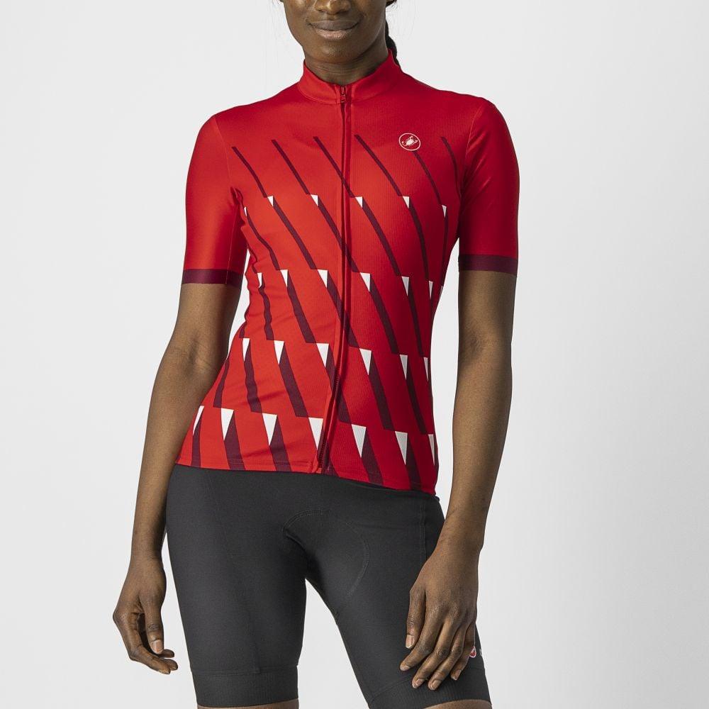 Castelli Pendio Damen Jersey - Liquid-Life #Wähle Deine Farbe_Red/Bordeaux-White