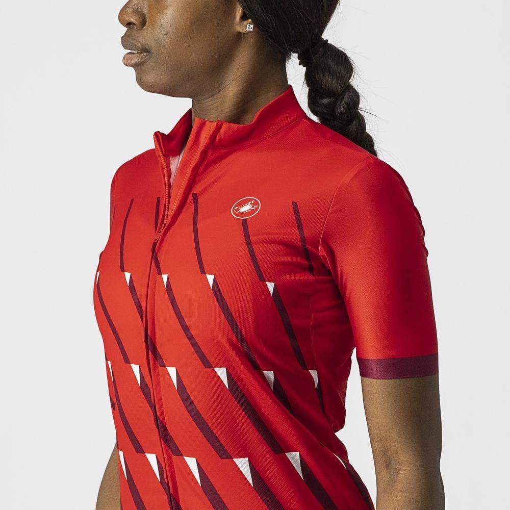 Castelli Pendio Damen Jersey - Liquid-Life #Wähle Deine Farbe_Red/Bordeaux-White