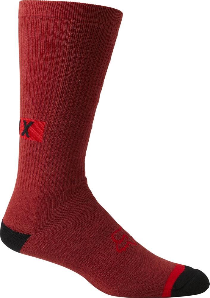 Fox 10" Defend Crew Sock - Liquid-Life #Wähle Deine Farbe_Red Clay