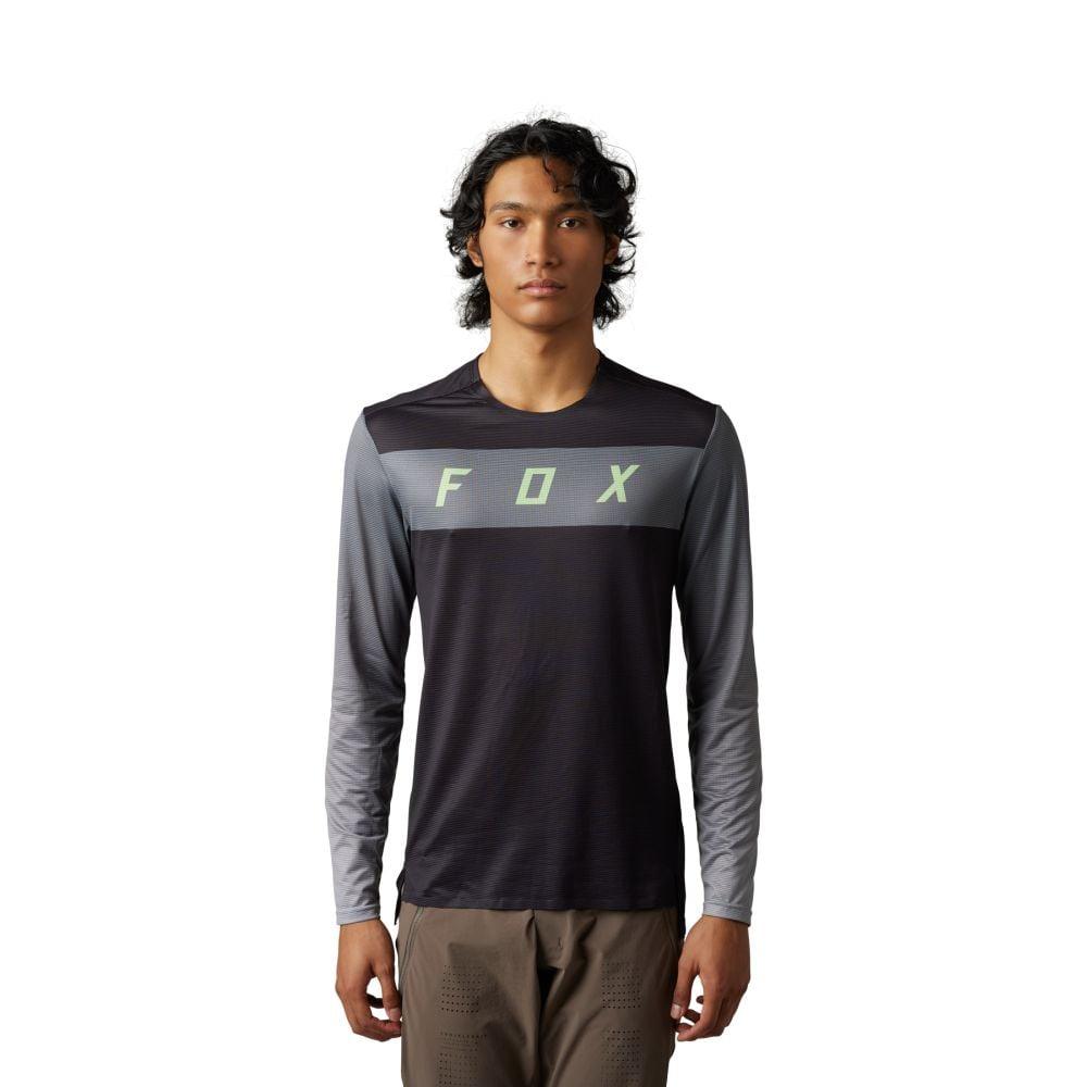 Fox Flexair LS Jersey Arcadia 2023 - Liquid-Life #Wähle Deine Farbe_Black