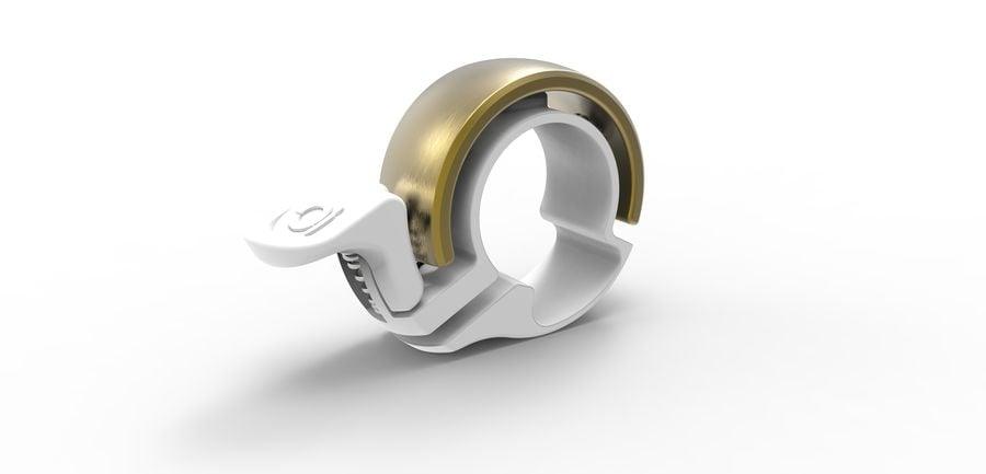 Knog Oi Classic Fahrradklingel - Liquid-Life #Wähle Deine Farbe_White/Bras