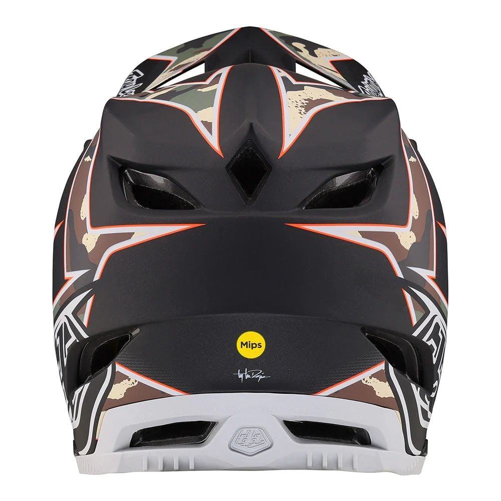 Troy Lee Designs D4 Composite Helmet W/Mips - Liquid-Life #Wähle Deine Farbe_Matrix Camo Army Green