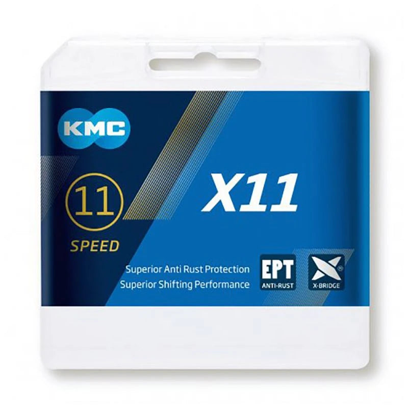 KMC Kette X11 EPT 11-fach 118 Gli. 1/2"x11/128" - Liquid-Life #Wähle Deine Farbe_schwarz