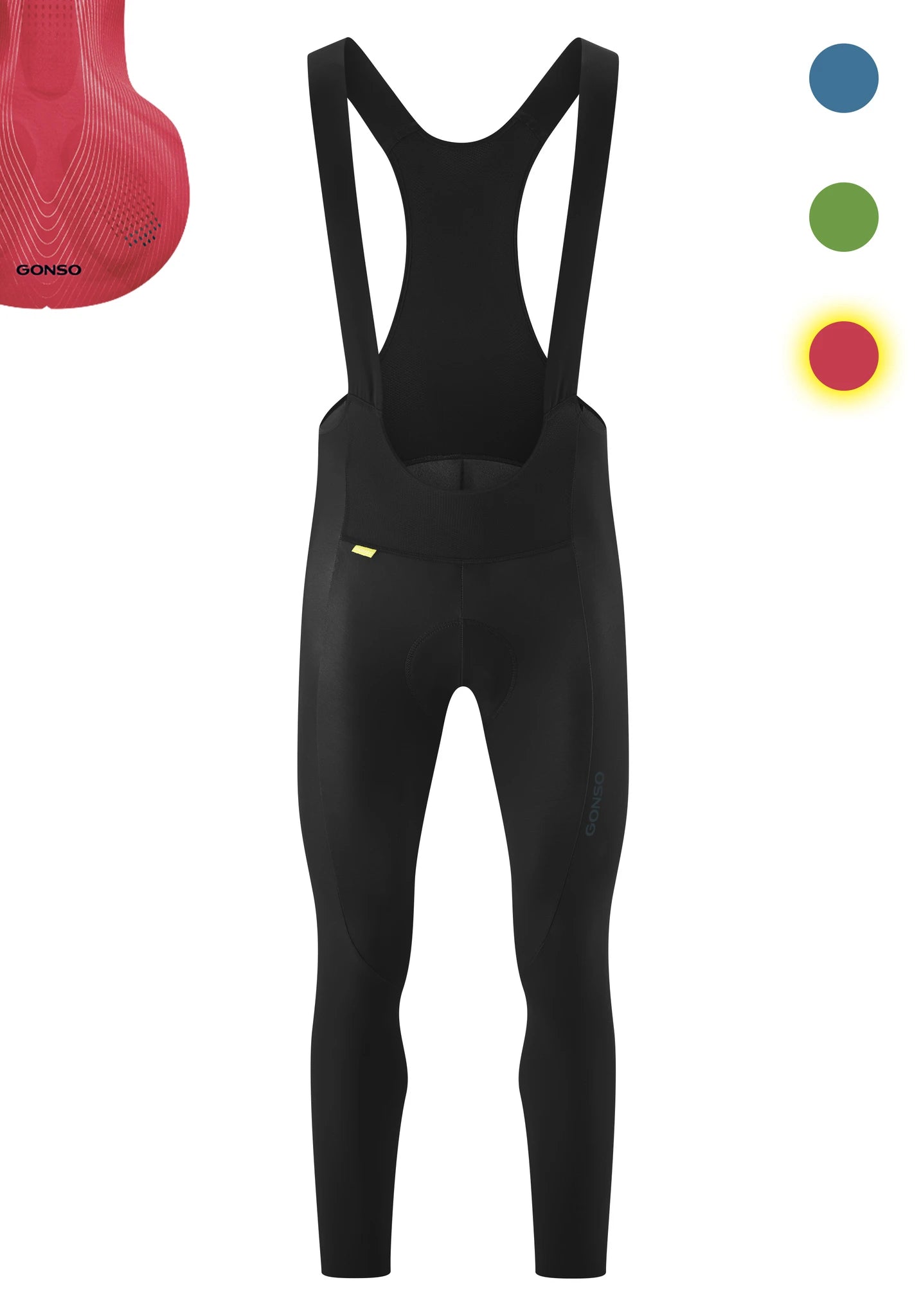 Gonso Herren Radhose-Thermo-bib - Liquid-Life #Wähle Deine Farbe_black / fire