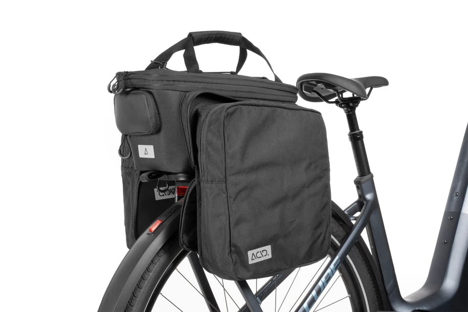 Acid Fahrradtasche TRUNK CITY 8+16 RILink - Liquid-Life #Wähle Deine Farbe_black