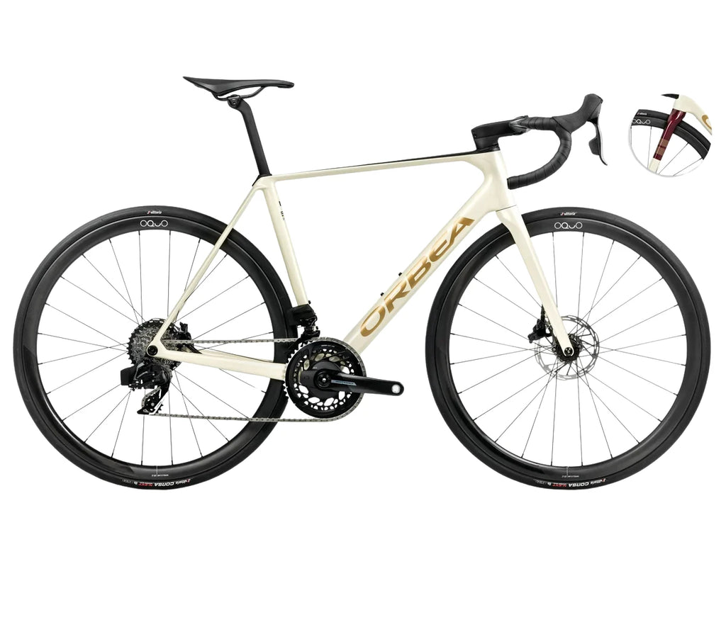 Orbea ORCA M21eTEAM PWR White - Burgundy - Vulcano 2025