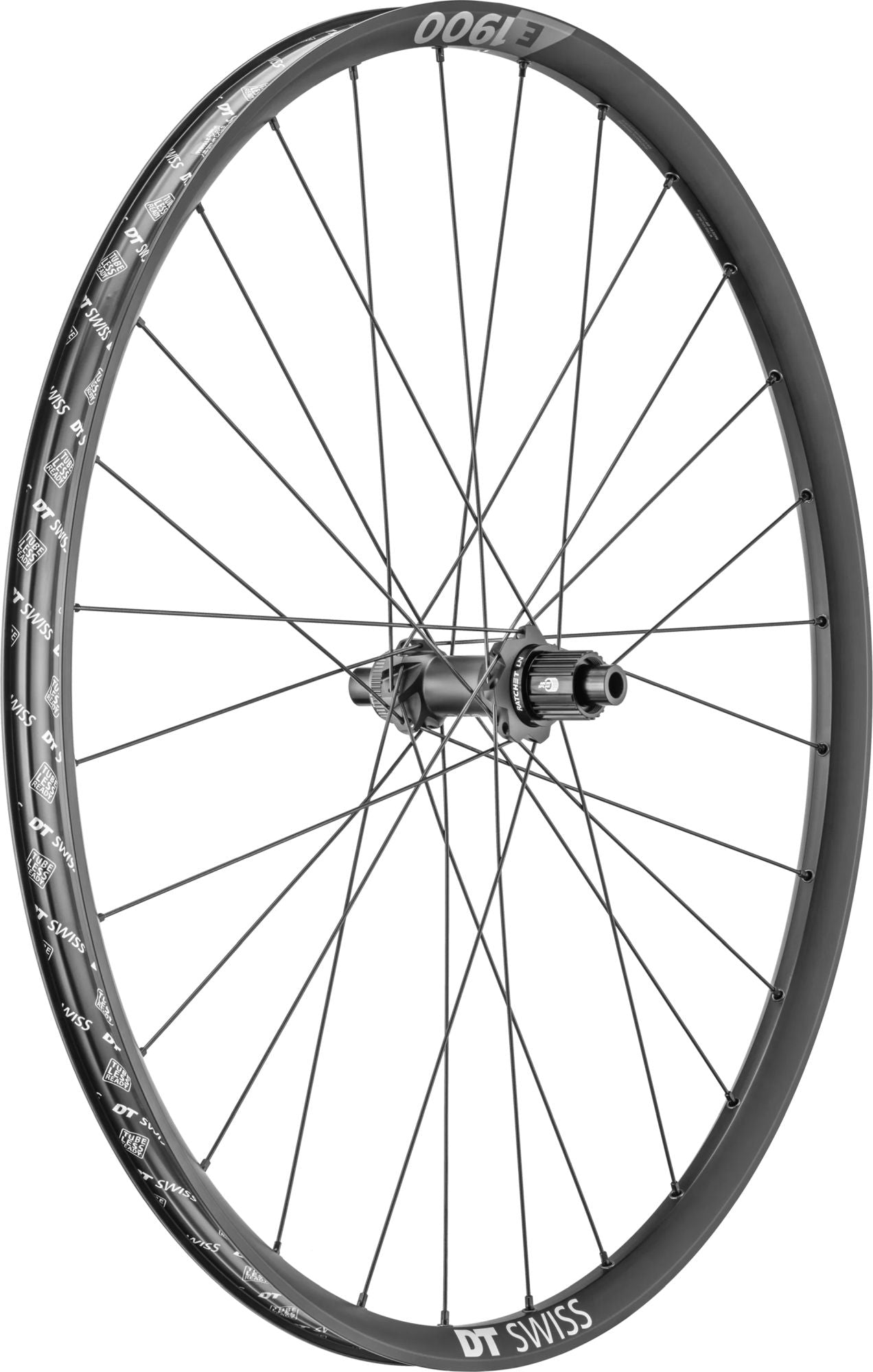 DT SWISS Laufrad E1900 Spline DB 29" 30mm - Liquid-Life #Wähle Deine Farbe_schwarz