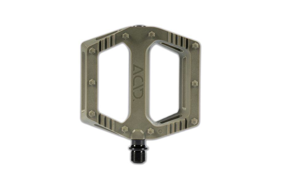 Acid Pedale FLAT C4-ZP ROOKIE M #Wähle Deine Farbe_olive