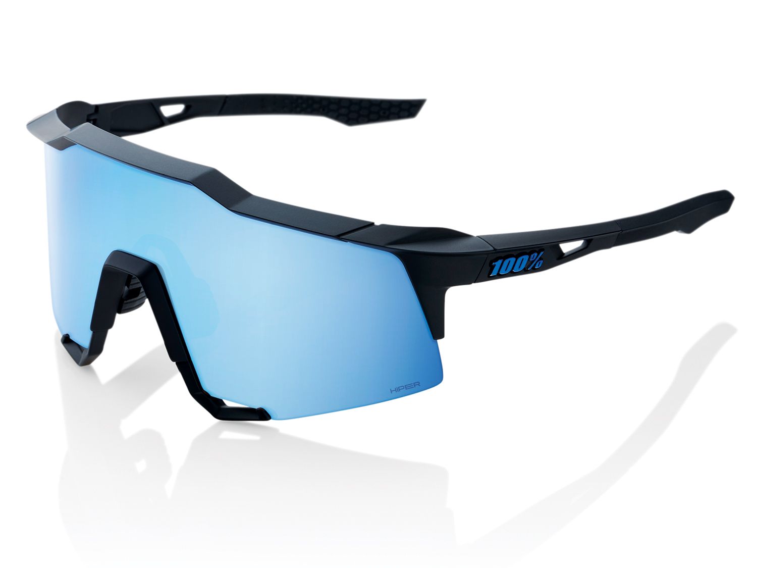 100% Speedcraft - HiPER Mirror Lens - Liquid-Life #Wähle Deine Farbe_Matte Black