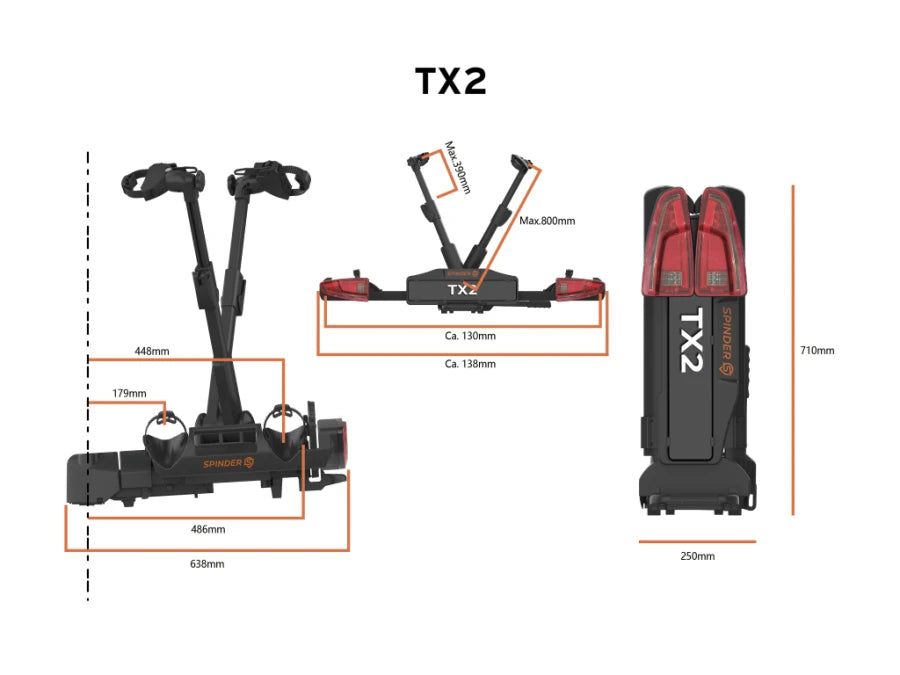 Spinder Fahrradträger SPINDER TX2 - Liquid-Life #Wähle Deine Farbe_silber/schwarz