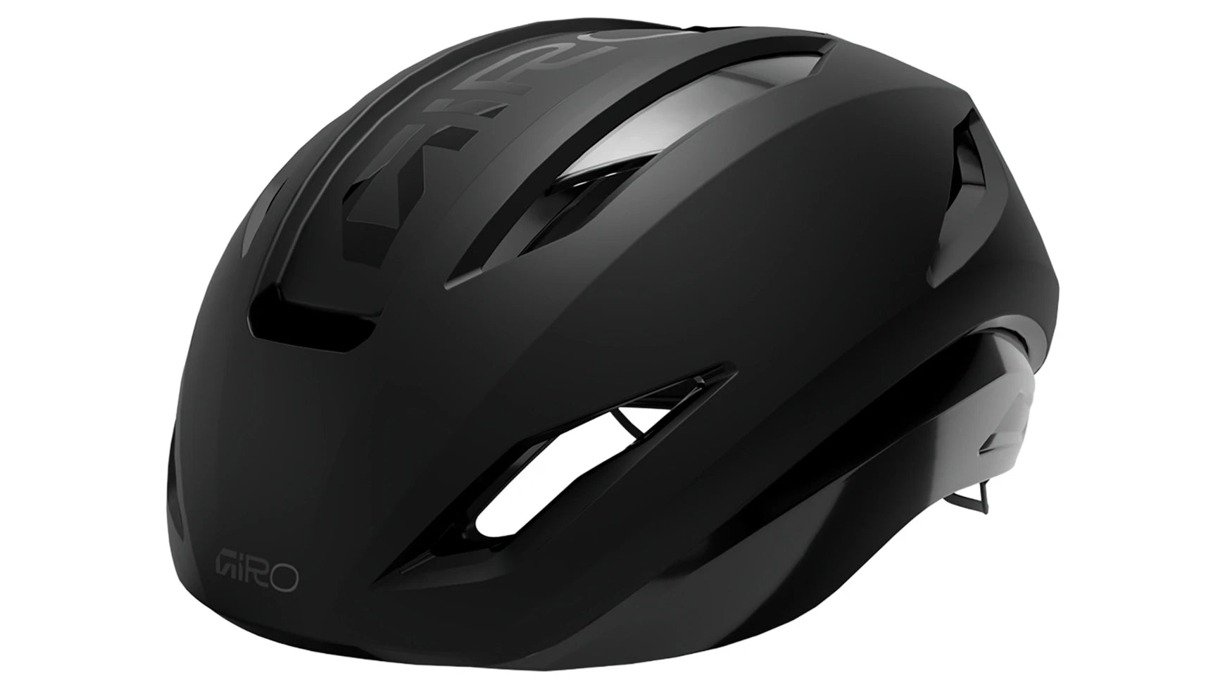 Schwarzer Fahrradhelm von Giro mit Belüftungsschlitzen, geeignet für Radfahrer aller Altersgruppen.