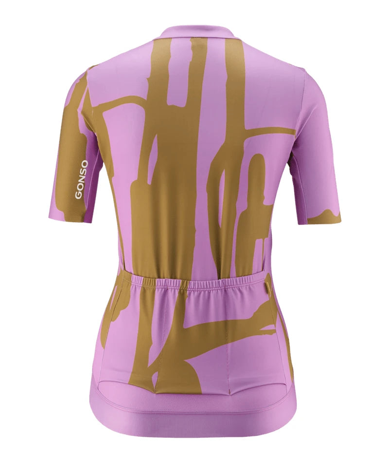 Gonso Print Radtrikot-1/2-FZ Damen - Liquid-Life #Wähle Deine Farbe_wisteria bloom