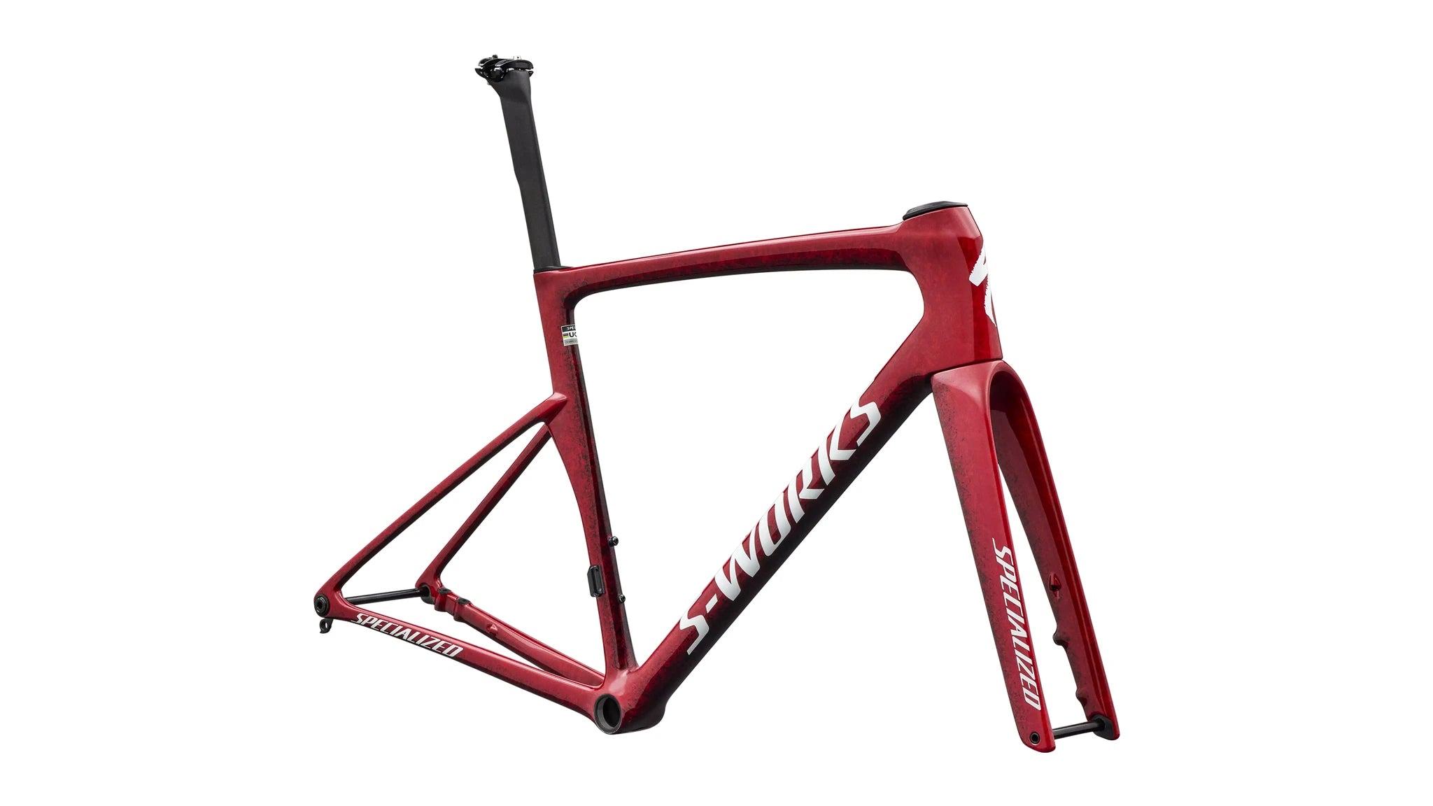 Specialized Tarmac SL9 S-Works Rahmen Gloss Vivid Red / Tarmac Black / White Silver Metallic 2027