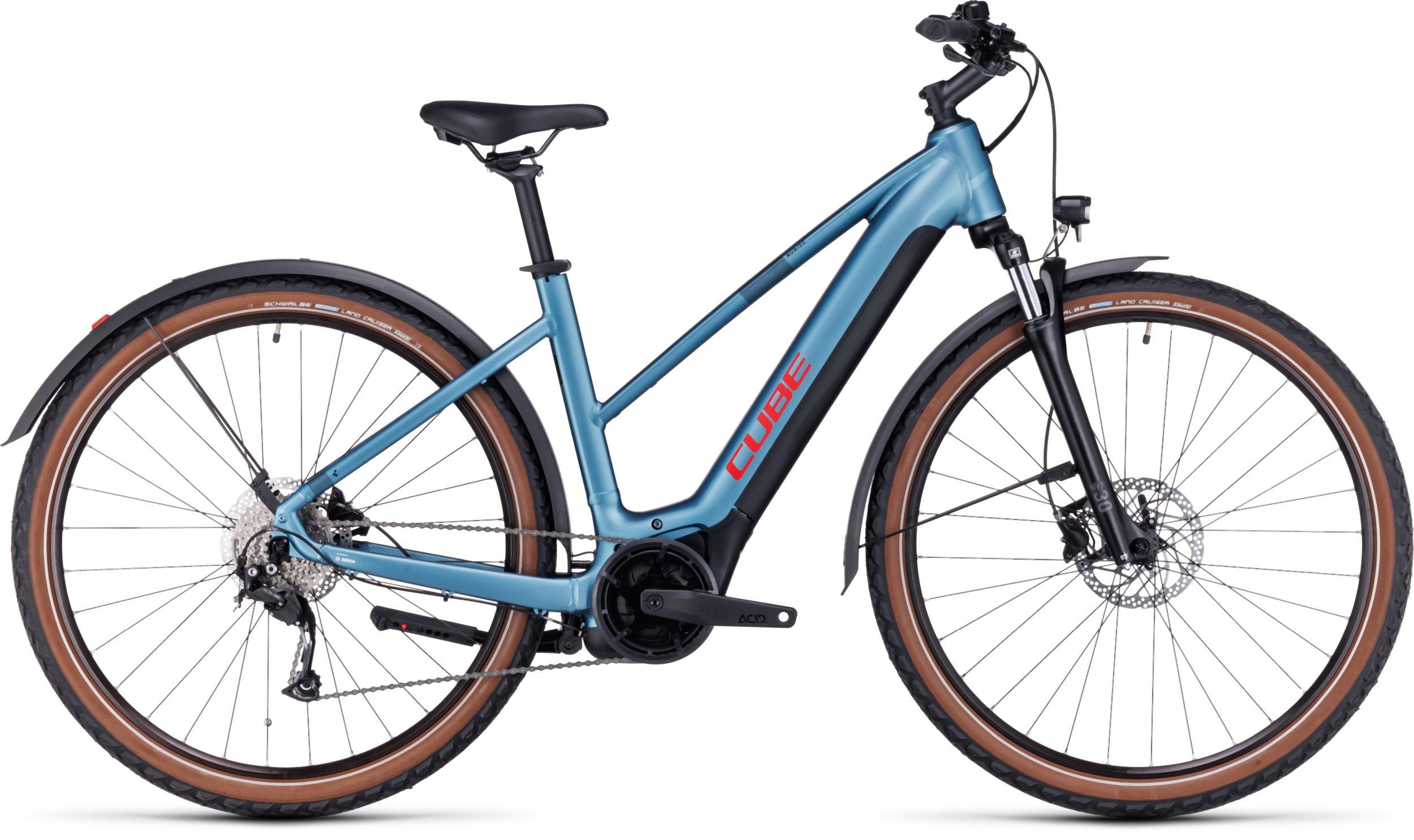 Cube Nuride Hybrid Performance 500 Allroad metalblue´n´red Trapez