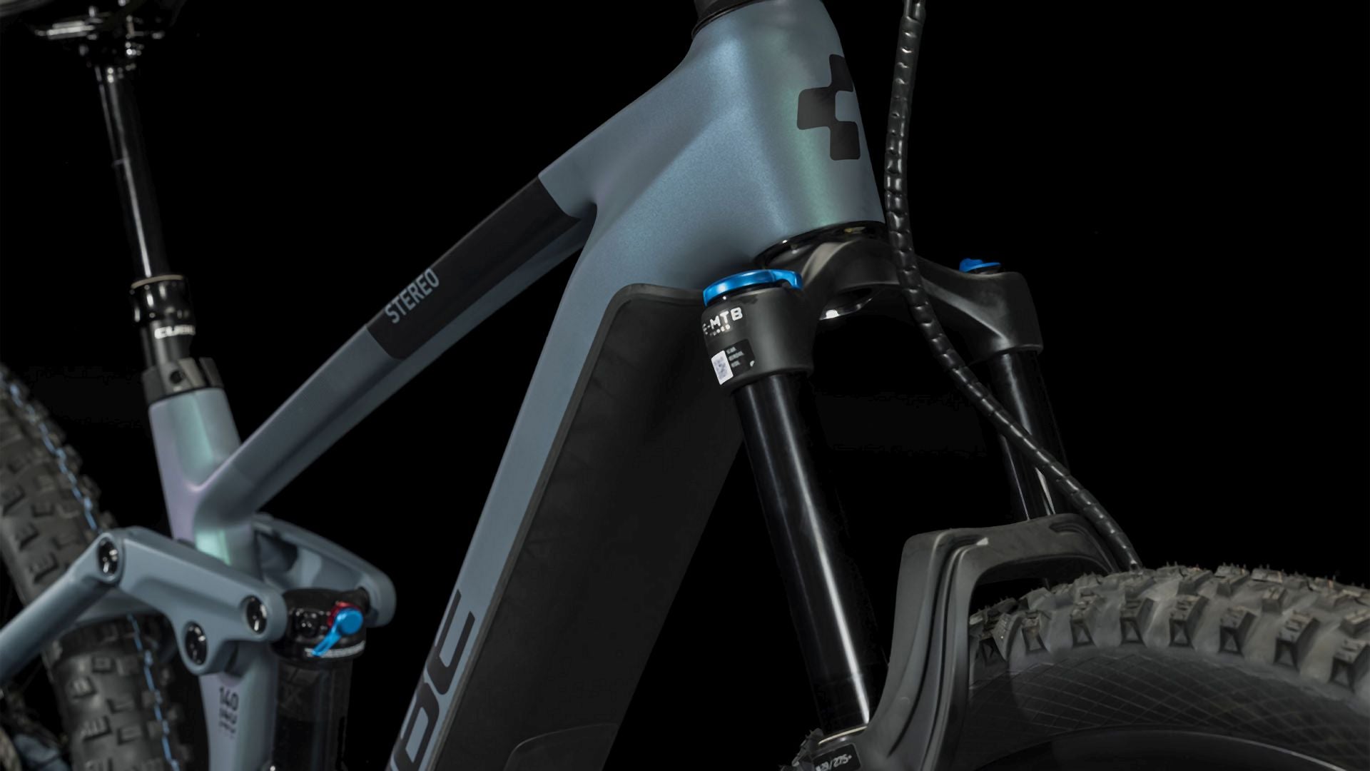 Cube Stereo Hybrid 140 HPC ABS 750 smaragdgrey´n´blue