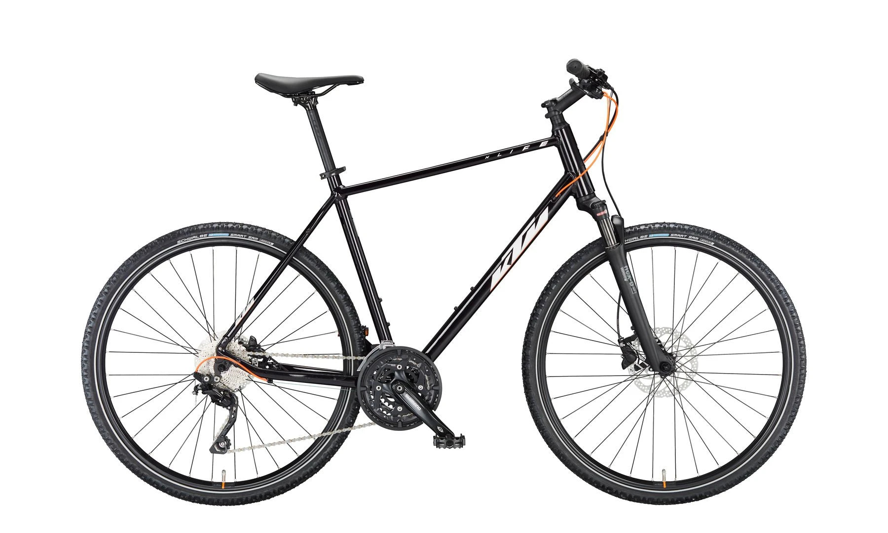 KTM X-LIFE ACTION Diamant Flaming Black (Silver&Orange Matt) 2023