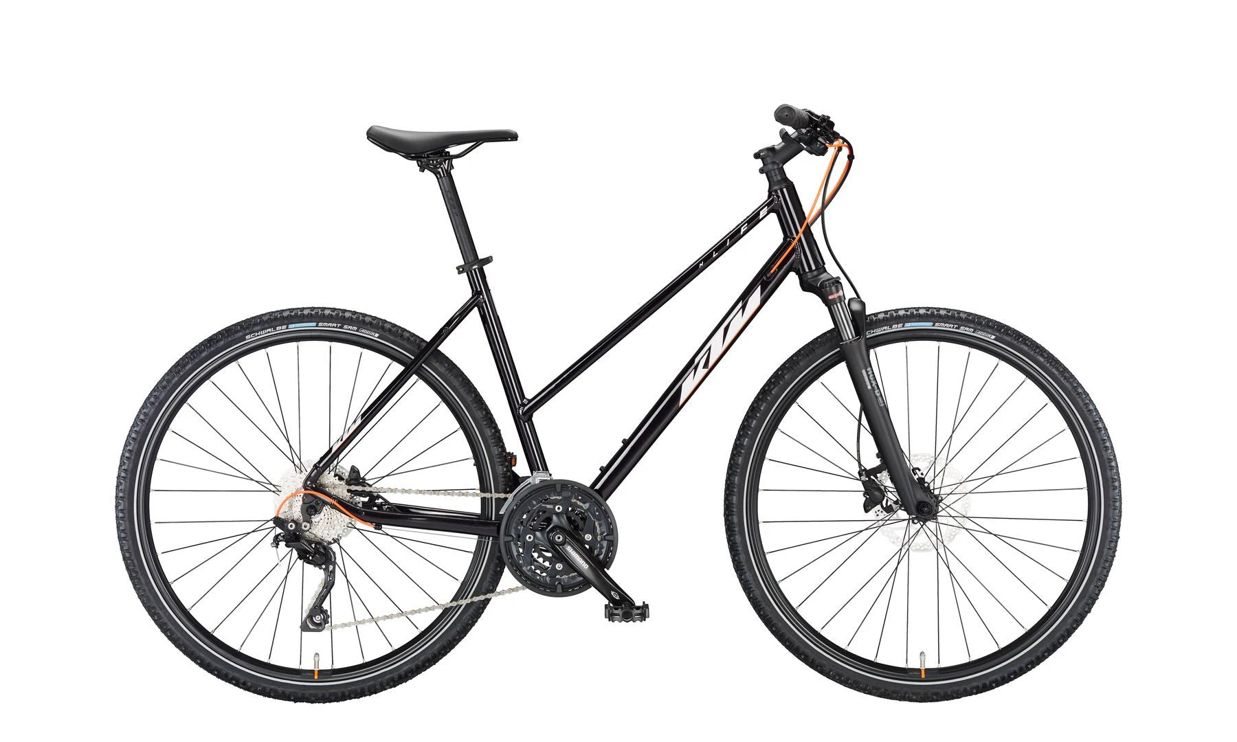 KTM X-LIFE ACTION Trapez Flaming Black (Silver&Orange Matt) 2023