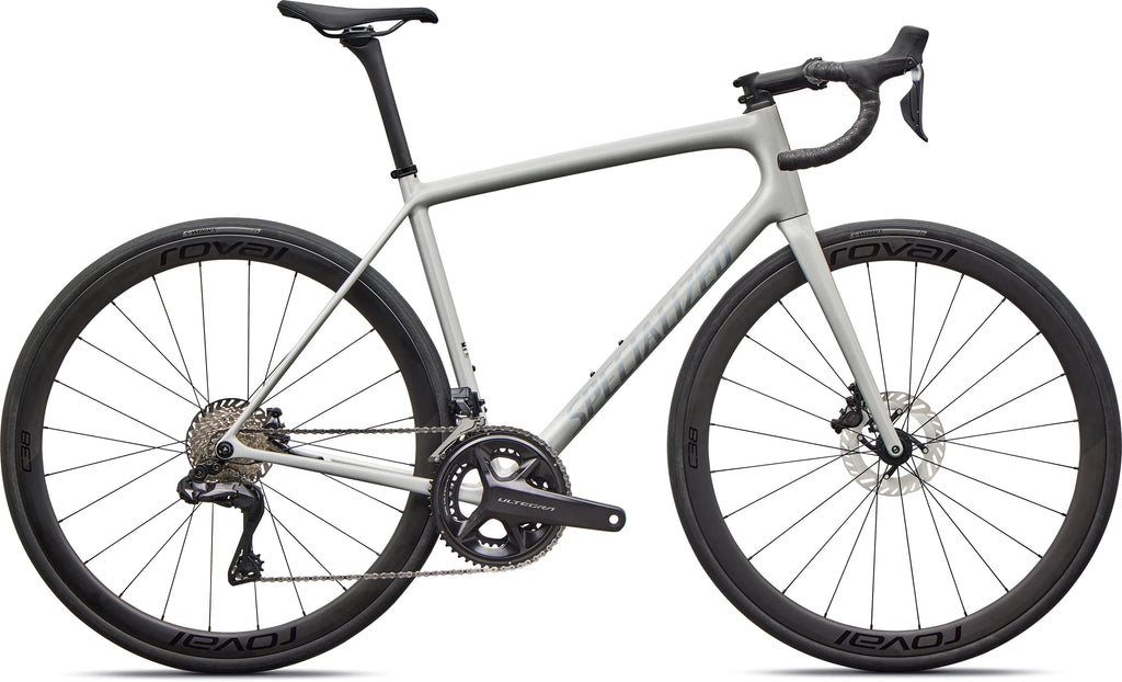 Specialized Aethos Expert Di2 Gloss Dolomite Metallic / Blue Pearl Over Shadow Silver 2026