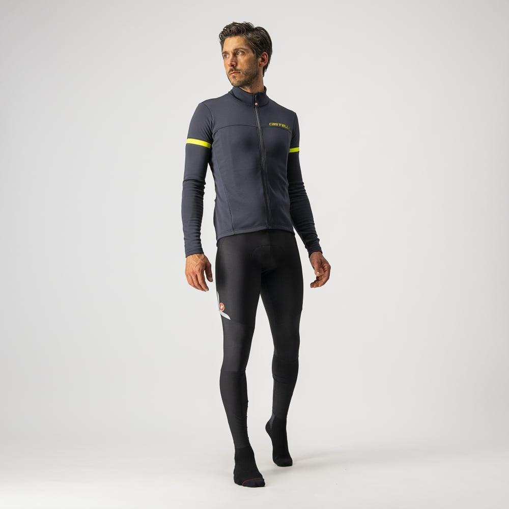 Castelli Fondo 2 Jersey Fz - Liquid-Life #Wähle Deine Farbe_Dark Gray/Yellow Fluo Reflex