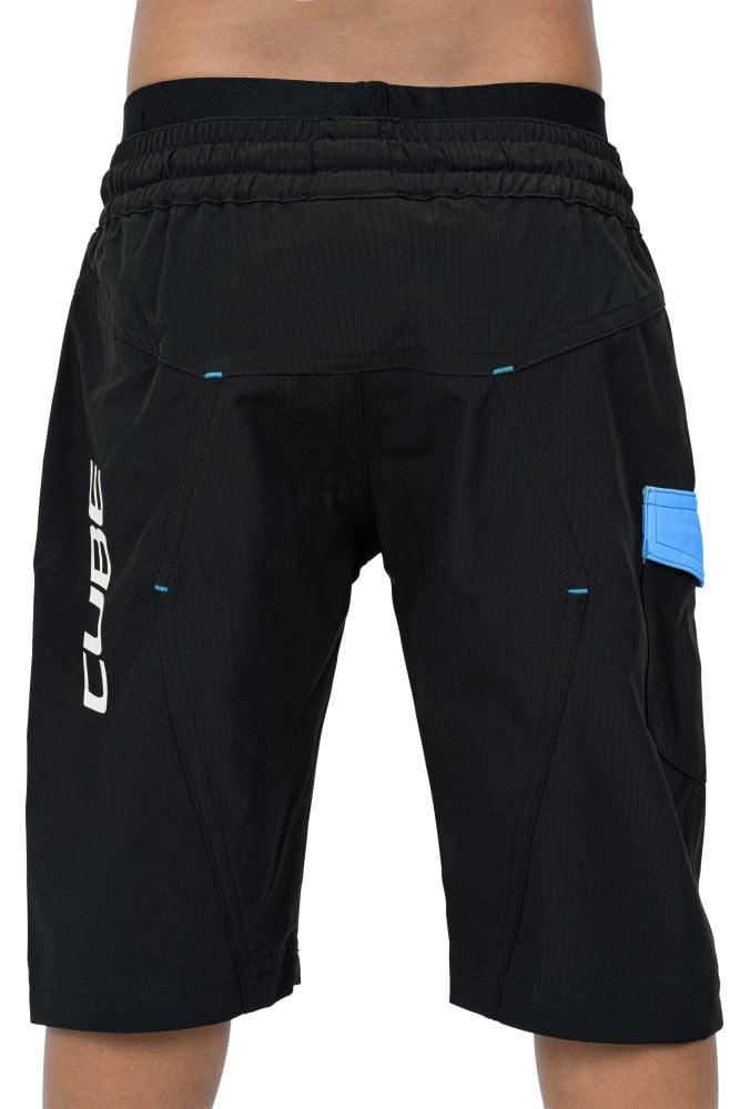Cube JUNIOR Baggy Shorts inkl. Innenhose - Liquid-Life #Wähle Deine Farbe_Black