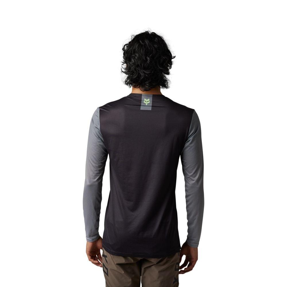 Fox Flexair LS Jersey Arcadia 2023 - Liquid-Life #Wähle Deine Farbe_Black