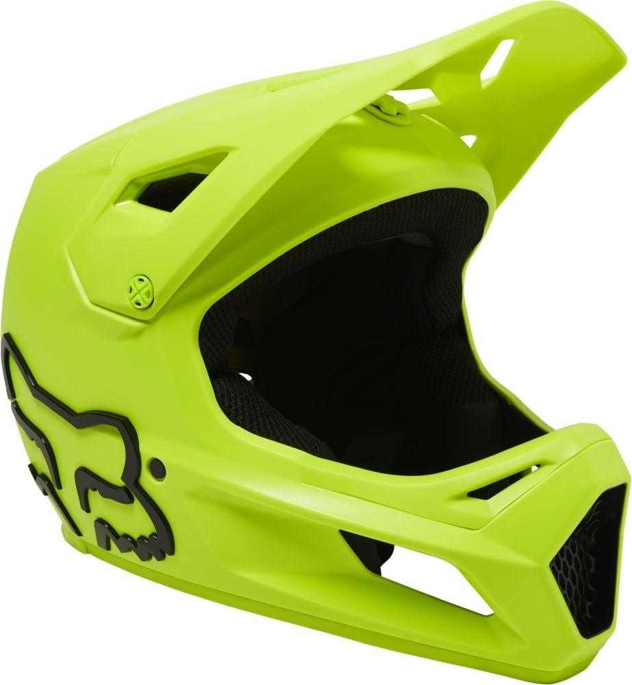 Fox Youth Rampage Helmet - Liquid-Life #Wähle Deine Farbe_Flo Yellow