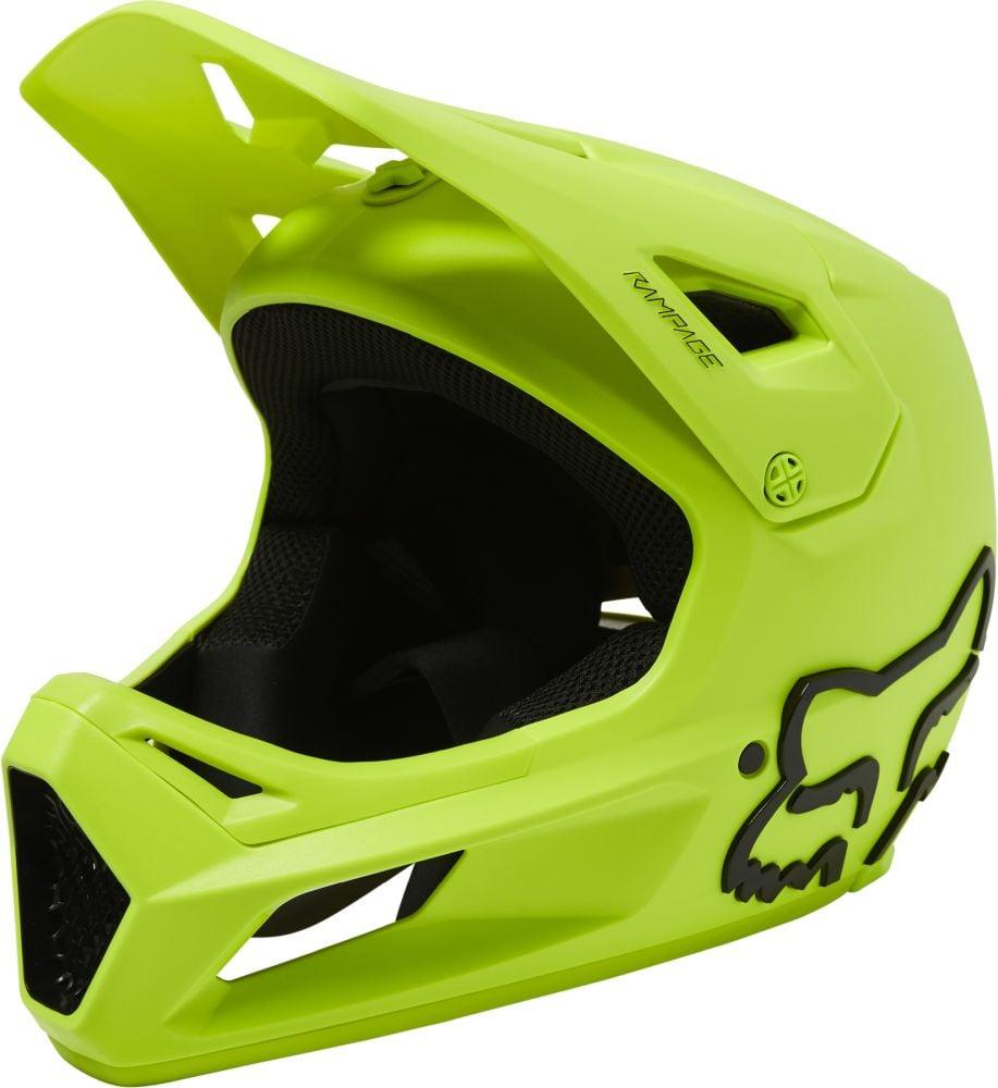 Fox Youth Rampage Helmet - Liquid-Life #Wähle Deine Farbe_Flo Yellow
