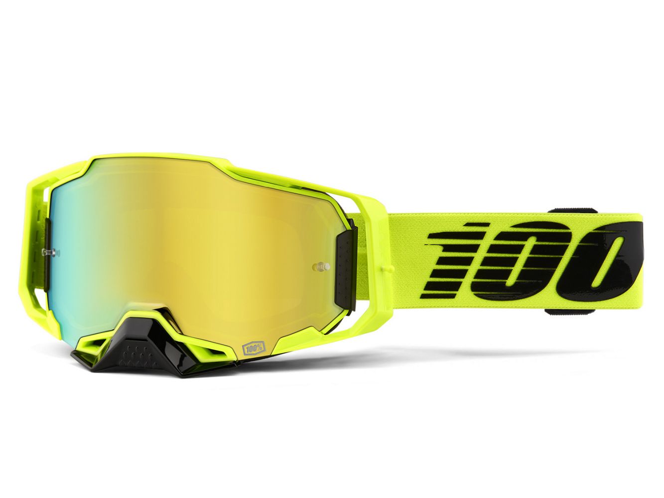 100% Armega Goggle - Mirror Lens 2024 - Liquid-Life #Wähle Deine Farbe_Nuclear Citrus