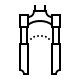 Fahrradgabel Icon