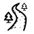 Ein schwarzes Quadrat auf weißem Hintergrund.