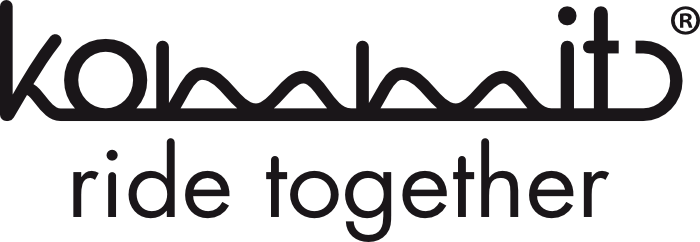 Schwarzes Logo mit dem Schriftzug "kobanhit ride together".