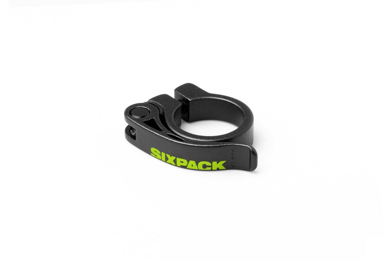 Sixpack Sattelklemme Menace Ø34.9 - Liquid-Life #Wähle Deine Farbe_Black/Neon-Yellow