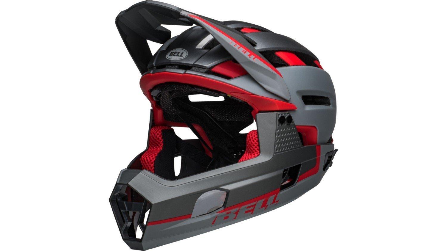 Bell Super Air R Spherical - Liquid-Life #Wähle Deine Farbe_Matte Gray/Red
